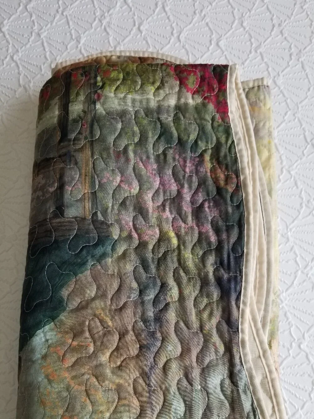 Memory Quilt Bible verse John 15:7 Thomas Kinkade 48 x 60